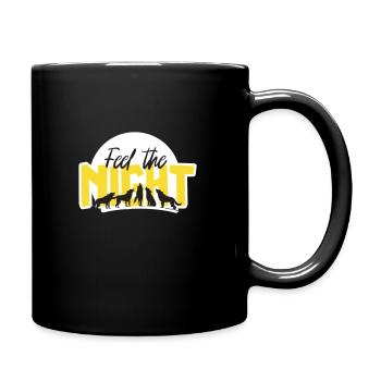 Fühle die Nacht - Vektor - Tasse einfarbig - Schwarz - Rechts