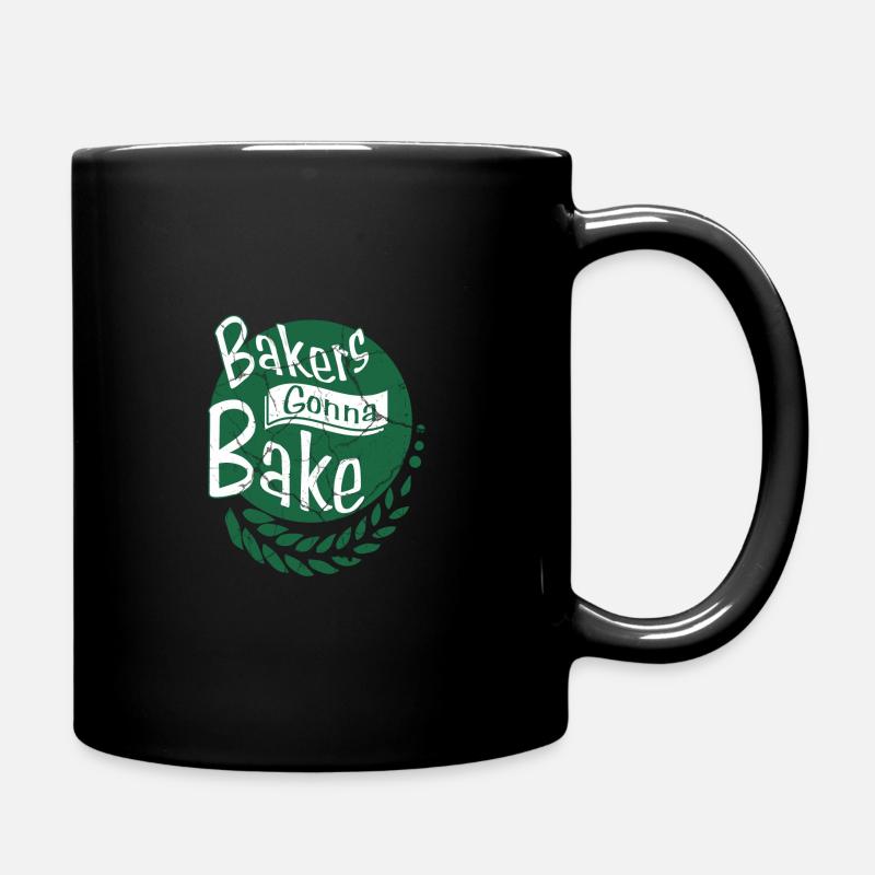 Baking baker gift passion hobby profession - Full Colour Mug - black