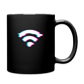 Wireless Internet access - Full Colour Mug - black - Right