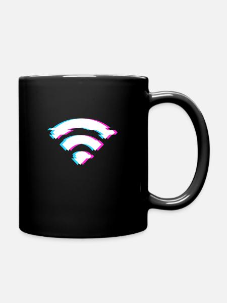Internet sans fil - Mug uni - noir