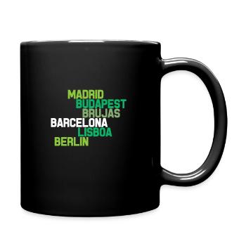EUROPÄISCHE STÄDTE - Tasse einfarbig - Schwarz - Rechts
