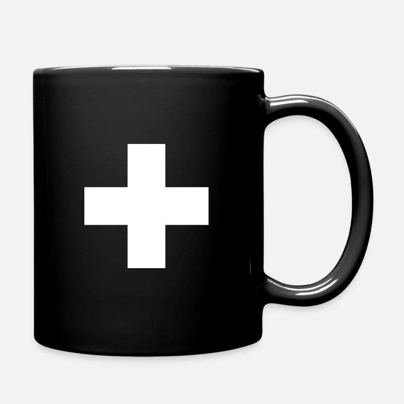 Body Baby Schweizer - Tasse einfarbig - Schwarz