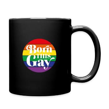 Born This Gay - Full Colour Mug - black - Right