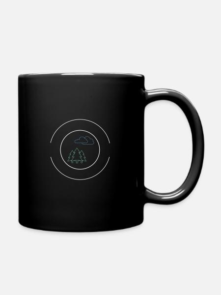 Umwelt zu liebe - Tasse einfarbig - Schwarz