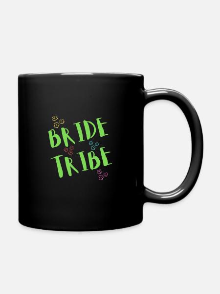 Bride Tribe - Team Braut - Tasse einfarbig - Schwarz
