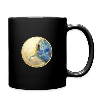 Moon and Sky Warrior Princess - Tasse einfarbig - Schwarz - Rechts