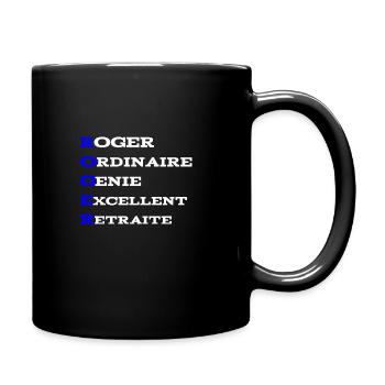 Roger the best - Mug uni - noir - Droite