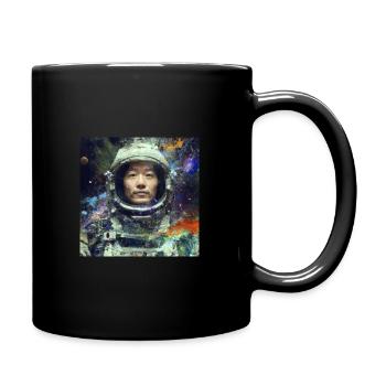 Der Astronaut by Death Beetle - Tasse einfarbig - Schwarz - Rechts
