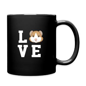 Love Pig Graphic Guinea Pig Owner Pet Cavy Animal - Tasse einfarbig - Schwarz - Rechts
