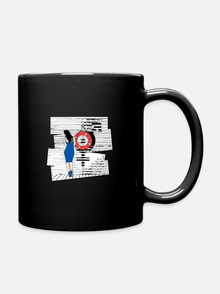 #LibertéÉgalité... - Full Colour Mug - black