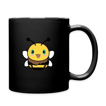 Nia l’abeille - Mug uni - noir - Droite