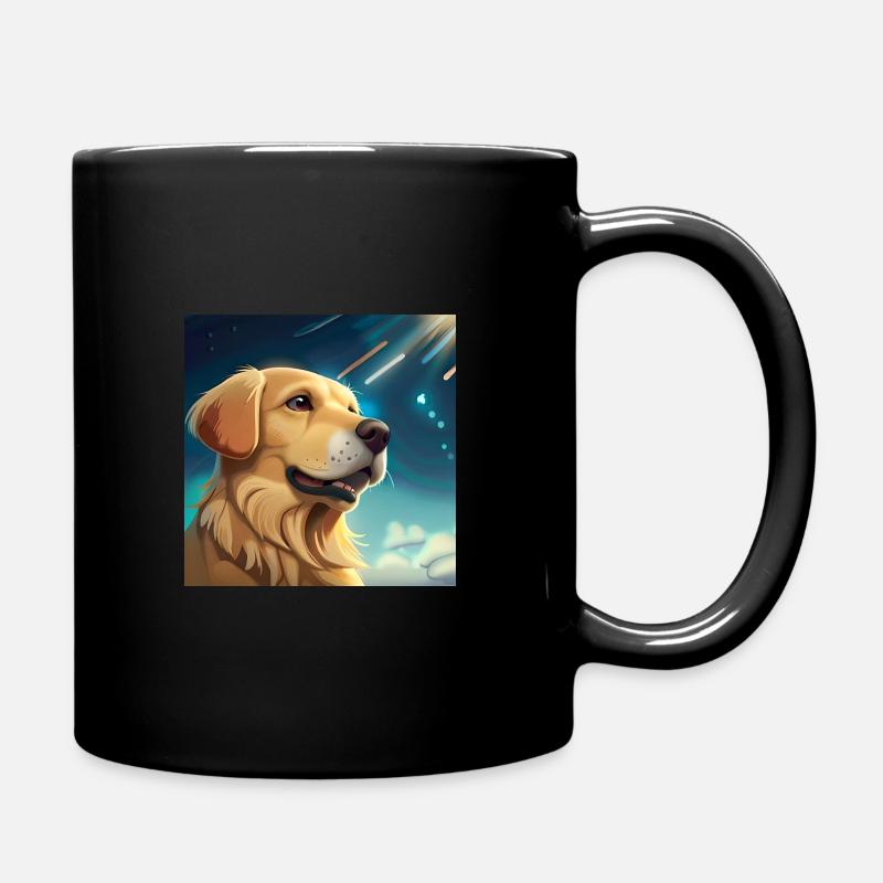 Golden Retriever - Tasse einfarbig - Schwarz