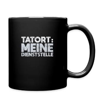 Tatort: Meine Dienststelle - Tasse einfarbig - Schwarz - Rechts