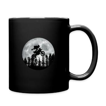Motocross On Moon - Full Colour Mug - black - Right