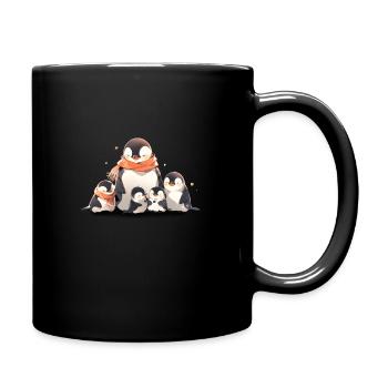 Penguin Family - Full Colour Mug - black - Right