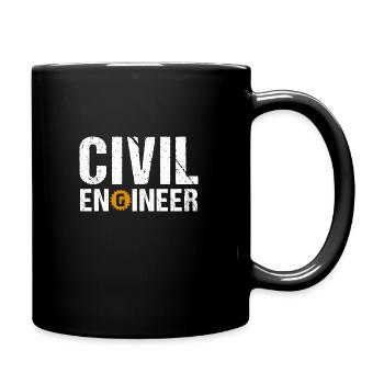 Mechanical Engineer - Maschinenbauingenieur Vintag - Tasse einfarbig - Schwarz - Rechts