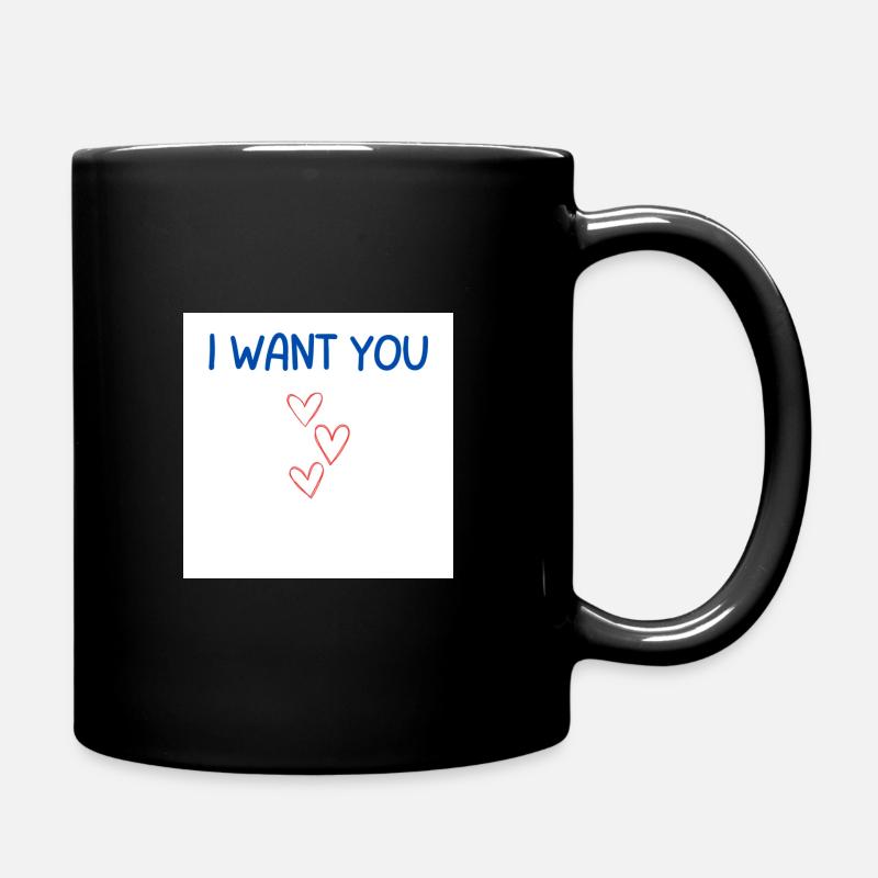 ICH WILL DICH - Tasse einfarbig - Schwarz