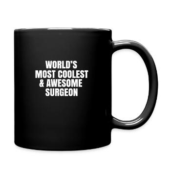 World's most coolest and awesome surgeon - Full Colour Mug - black - Right