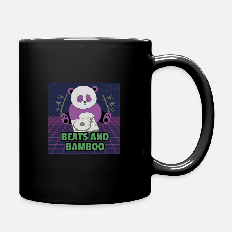 Beats et bambou - Mug uni - noir