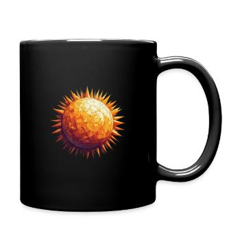 Polygone solaire - Mug uni - noir - Droite