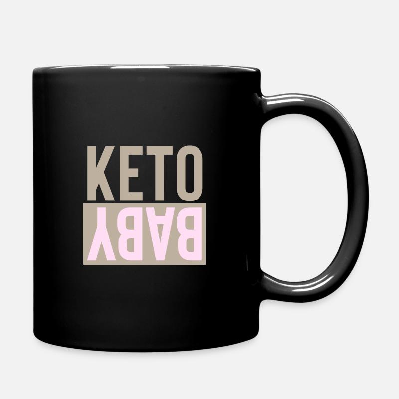 KETO BABY beige rosa - Tasse einfarbig - Schwarz
