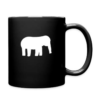 Éléphant Bébé Symbole Animal - Mug uni - noir - Droite