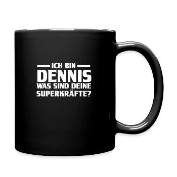 Prénom Dennis - Mug uni - noir - Droite