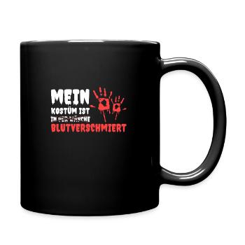Mon costume est maculé de sang dans la lessive - Mug uni - noir - Droite