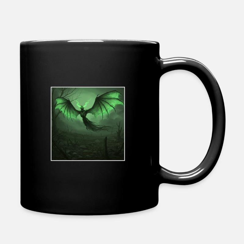 Alb nocturne avec illuminations dans la forêt sombre - Mug uni - noir