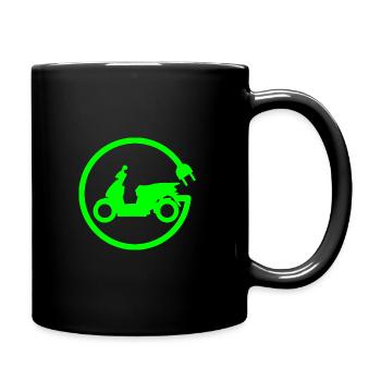 Scooter scooter électrique connecteur vert - Mug uni - noir - Droite
