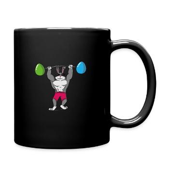 Cool Easter Easter Egg Dumbbell Sunglasses - Full Colour Mug - black - Right