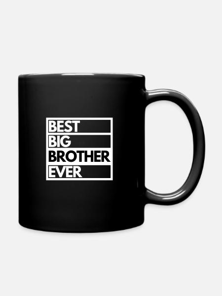 Bester großer Bruder aller Zeiten! Bester Bruder Geschenk - Tasse einfarbig - Schwarz