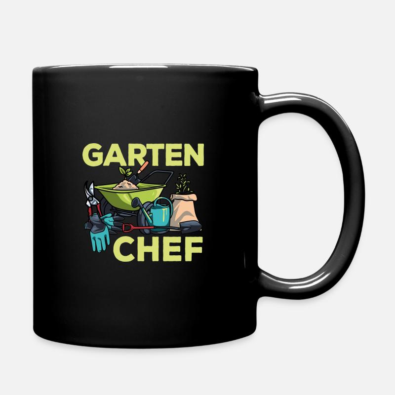 Gärtner Gärtnersprüche Hobbygärtner Gartenchef - Tasse einfarbig - Schwarz