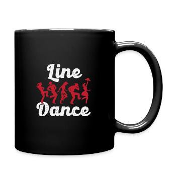 Line Dance - Tasse einfarbig - Schwarz - Rechts