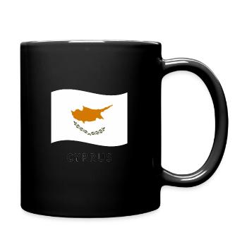 Cyprus flag - Full Colour Mug - black - Right