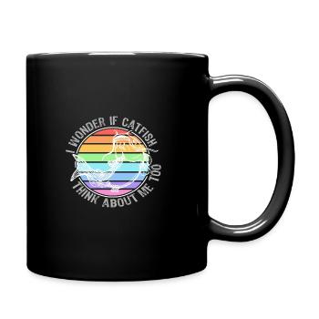 Welsfischer Welsfischen - Tasse einfarbig - Schwarz - Rechts