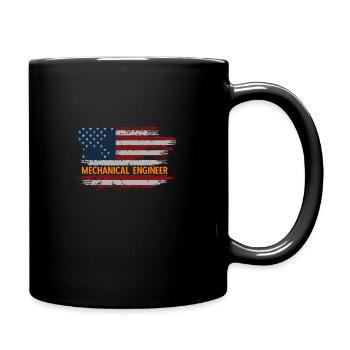 Mechanical Engineer - Maschinenbauingenieur Vintag - Tasse einfarbig - Schwarz - Rechts