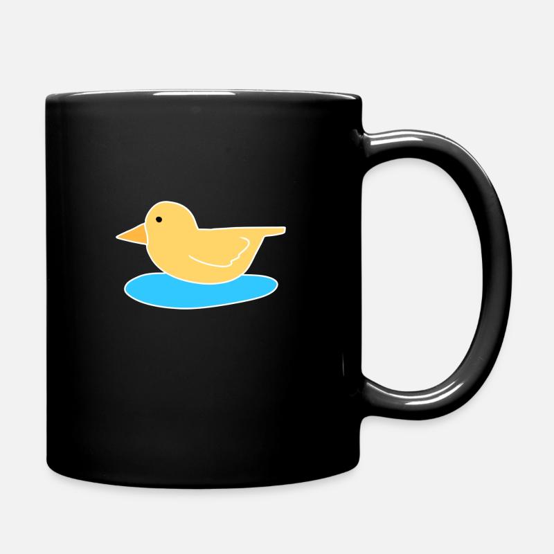 canard oiseau volant animal symbole eau - Mug uni - noir