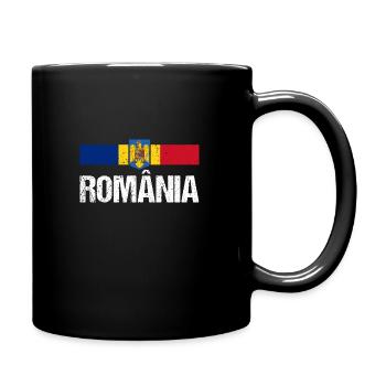 Rumänen Rumänien - Tasse einfarbig - Schwarz - Rechts