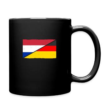 Holland Niederländer Deutschland Niederlande - Tasse einfarbig - Schwarz - Rechts