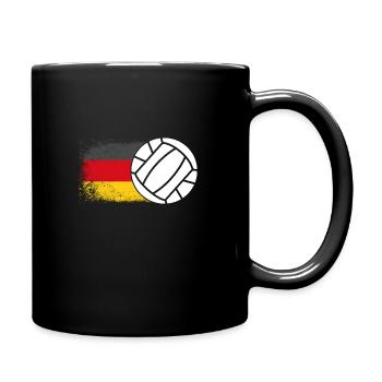 Handball players Germany flag handball - Full Colour Mug - black - Right