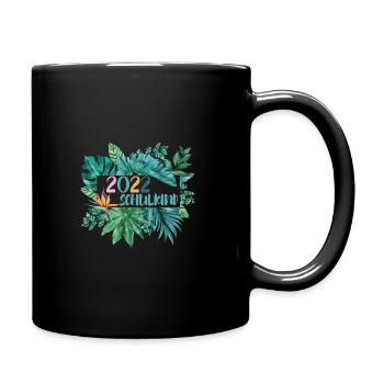 2022 Schulkind Tropische Pflanzen - Tasse einfarbig - Schwarz - Rechts