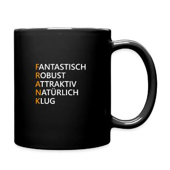 Frank Name Geschenk - Tasse einfarbig - Schwarz - Rechts