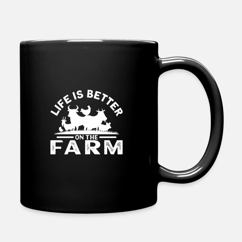 Landwirtschaft - Tasse einfarbig - Schwarz