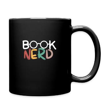 Book nerd - Tasse einfarbig - Schwarz - Rechts