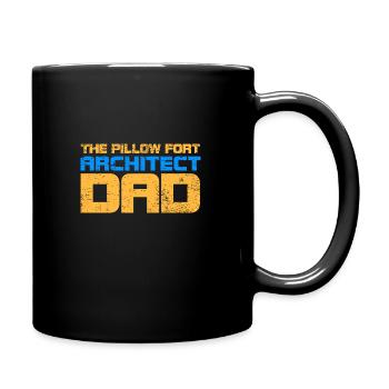 Le Pillow Fort Architecte Papa - Mug uni - noir - Droite