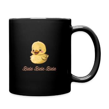 Biele Biele Biele süße Ente - Tasse einfarbig - Schwarz - Rechts