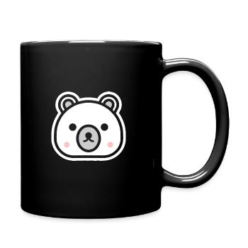 Ours - animaux mignon pour enfants - Noir - Mug uni - noir - Droite