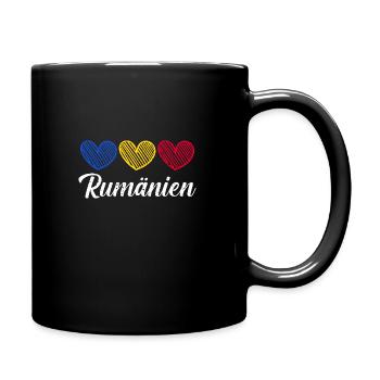 Rumänen Rumänien - Tasse einfarbig - Schwarz - Rechts
