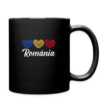 Romanians Romania - Full Colour Mug - black - Right
